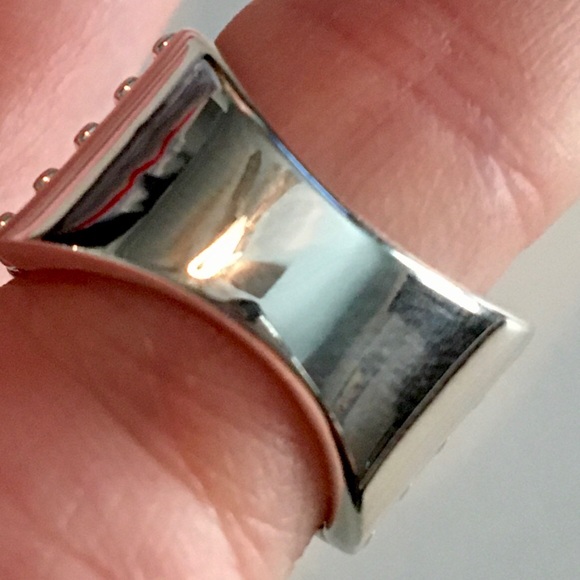 NWOT Jai Sterling Silver Box Chain Ring - Picture 2 of 4